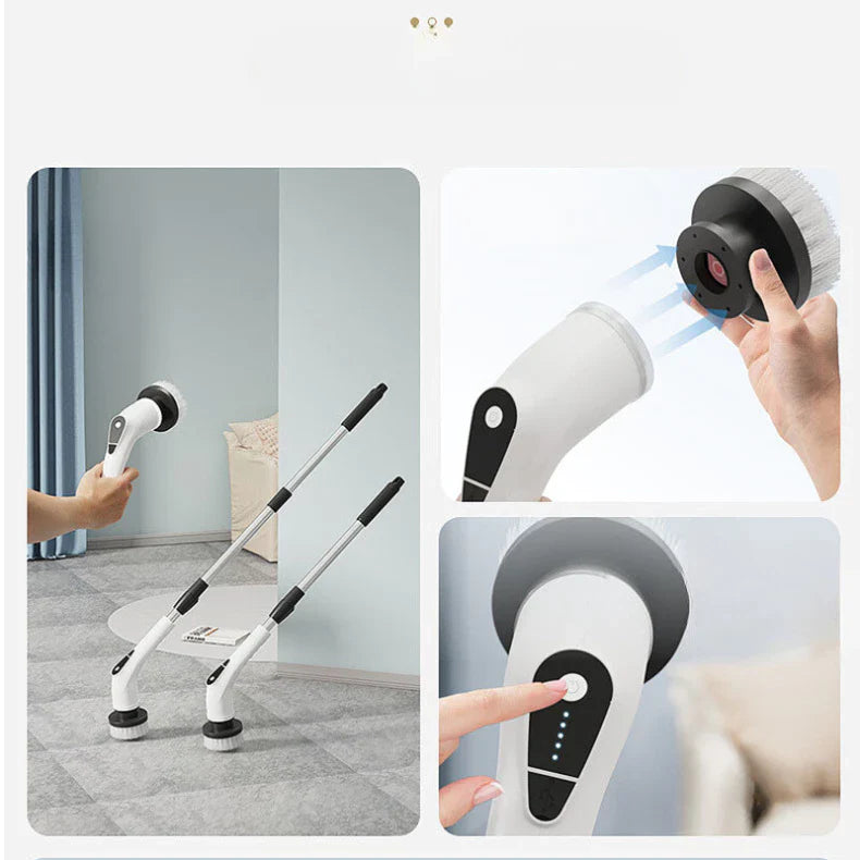 SpinFlex 9: Escova Elétrica Recarregável Multifunção + Brinde Exclusivo
